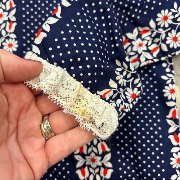 Vintage 60’s Youngland Navy Floral Dress size 6 - Picture 3 of 7